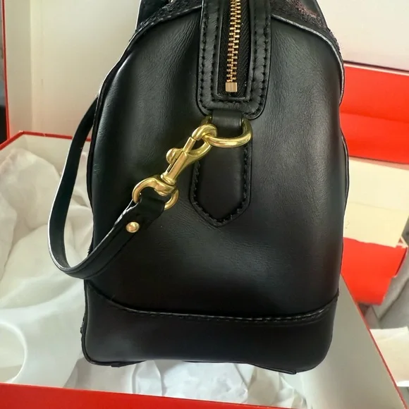 Coach Black Sequin Satchel Bag and wallet - Picture 4 of 9